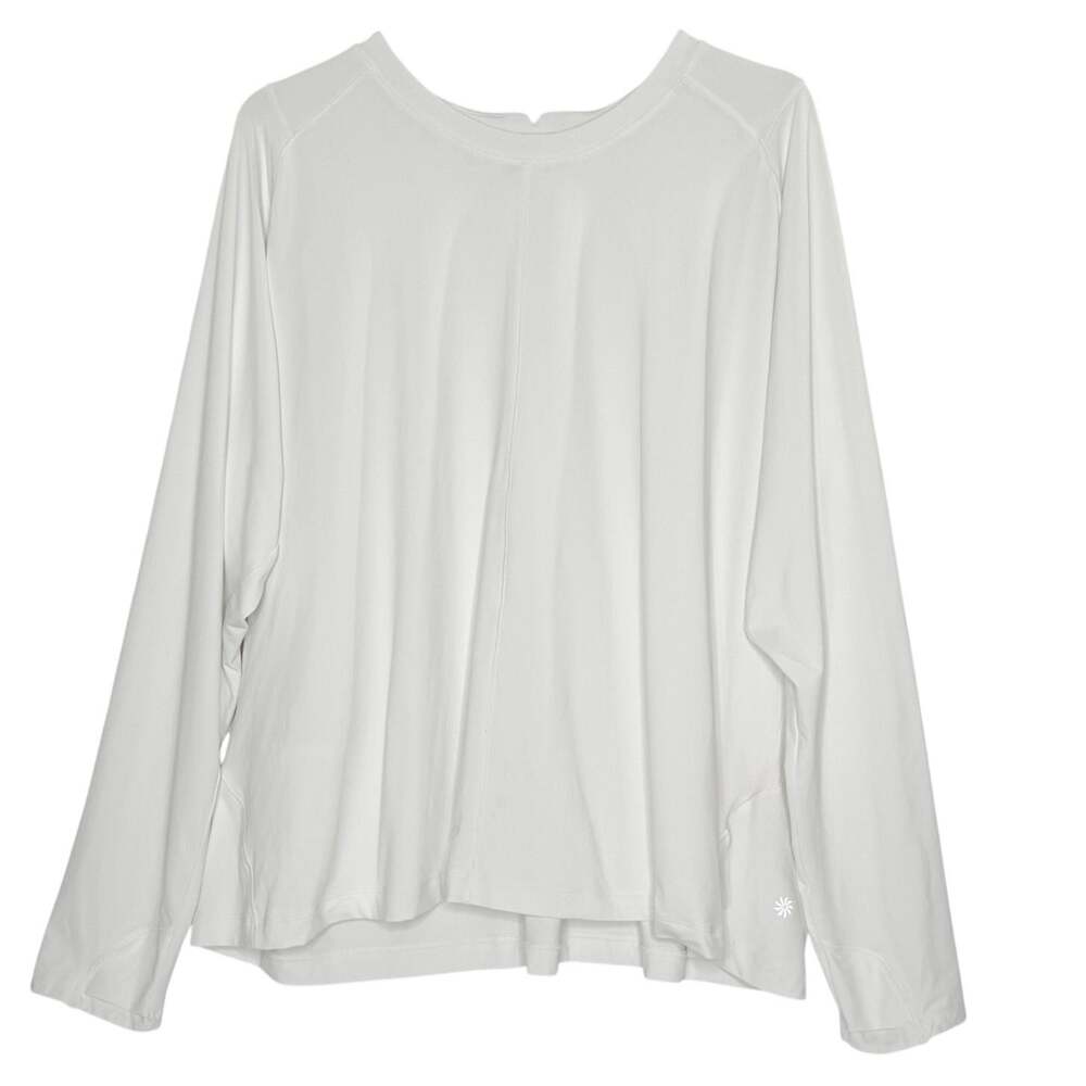 Athleta Sunchaser UPF Long Sleeve Top 3X Bright White Breathable Outdoor